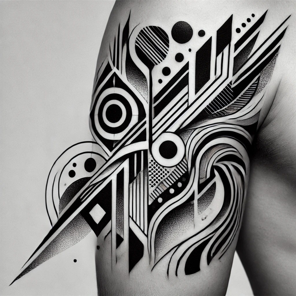 Tattoo for men Abstract Art <a class=