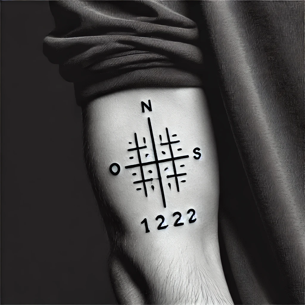 Coordinates Tattoo for men