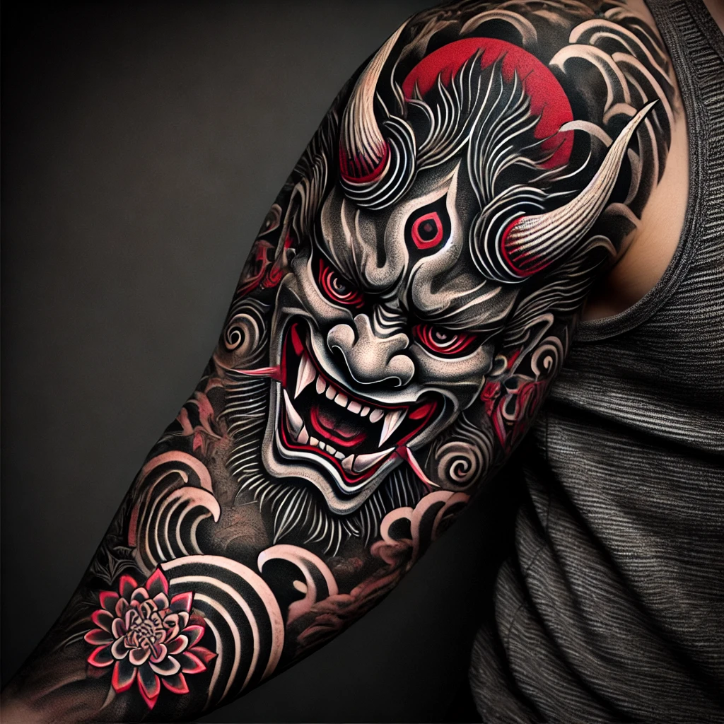 Hannya Mask Tattoo