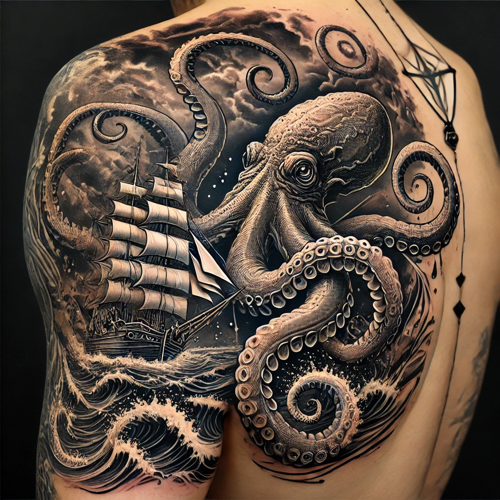 Krakens Tattoo for men