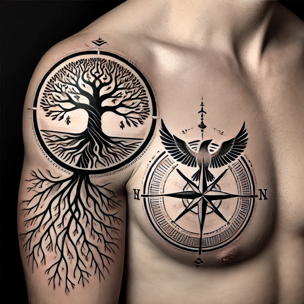 Personal Growth Tattoo for men