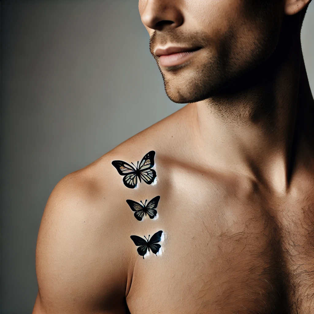 Small Butterfly Tattoos for men