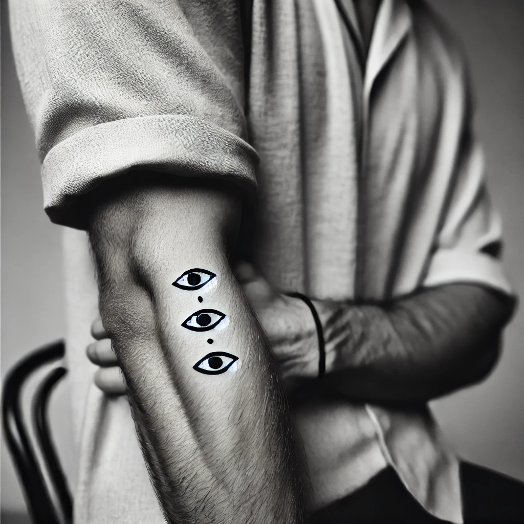 Small Eye Tattoos for men