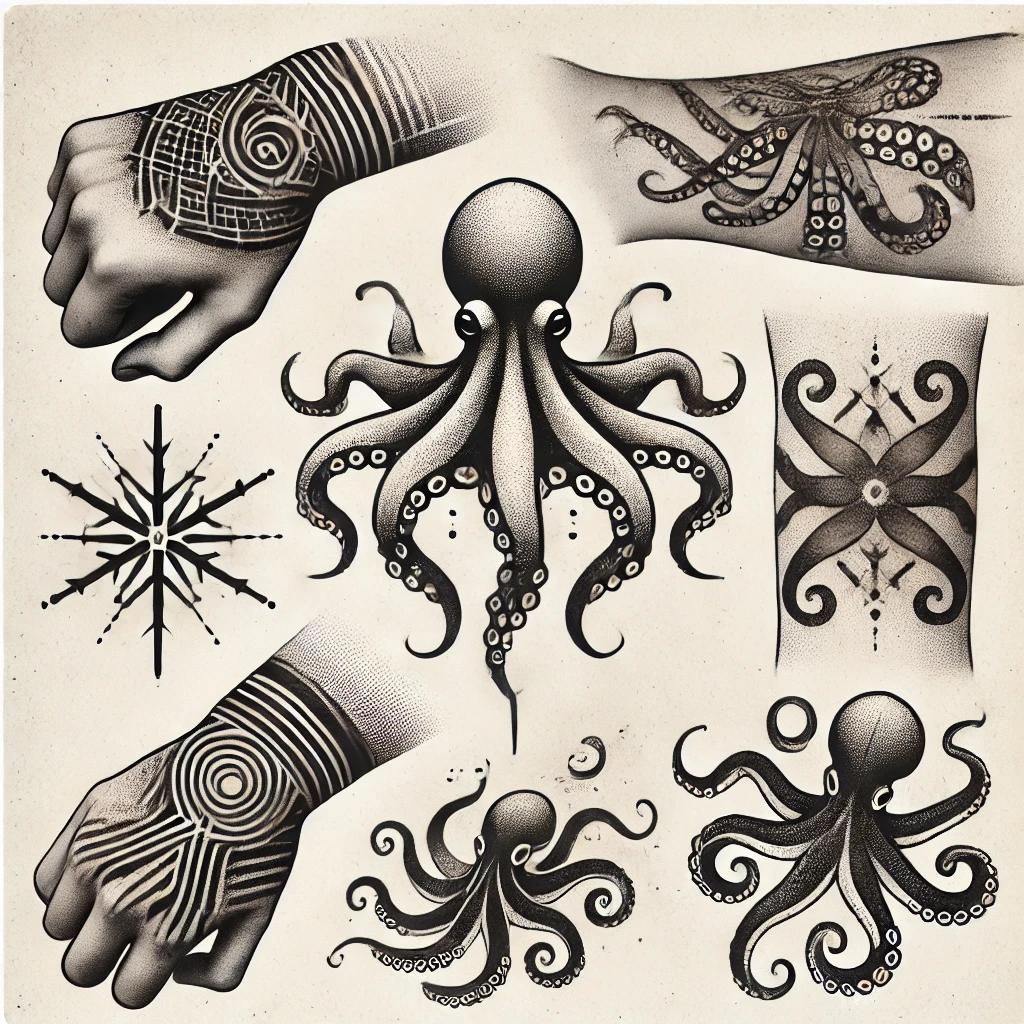 Small Octopus Tattoos for men