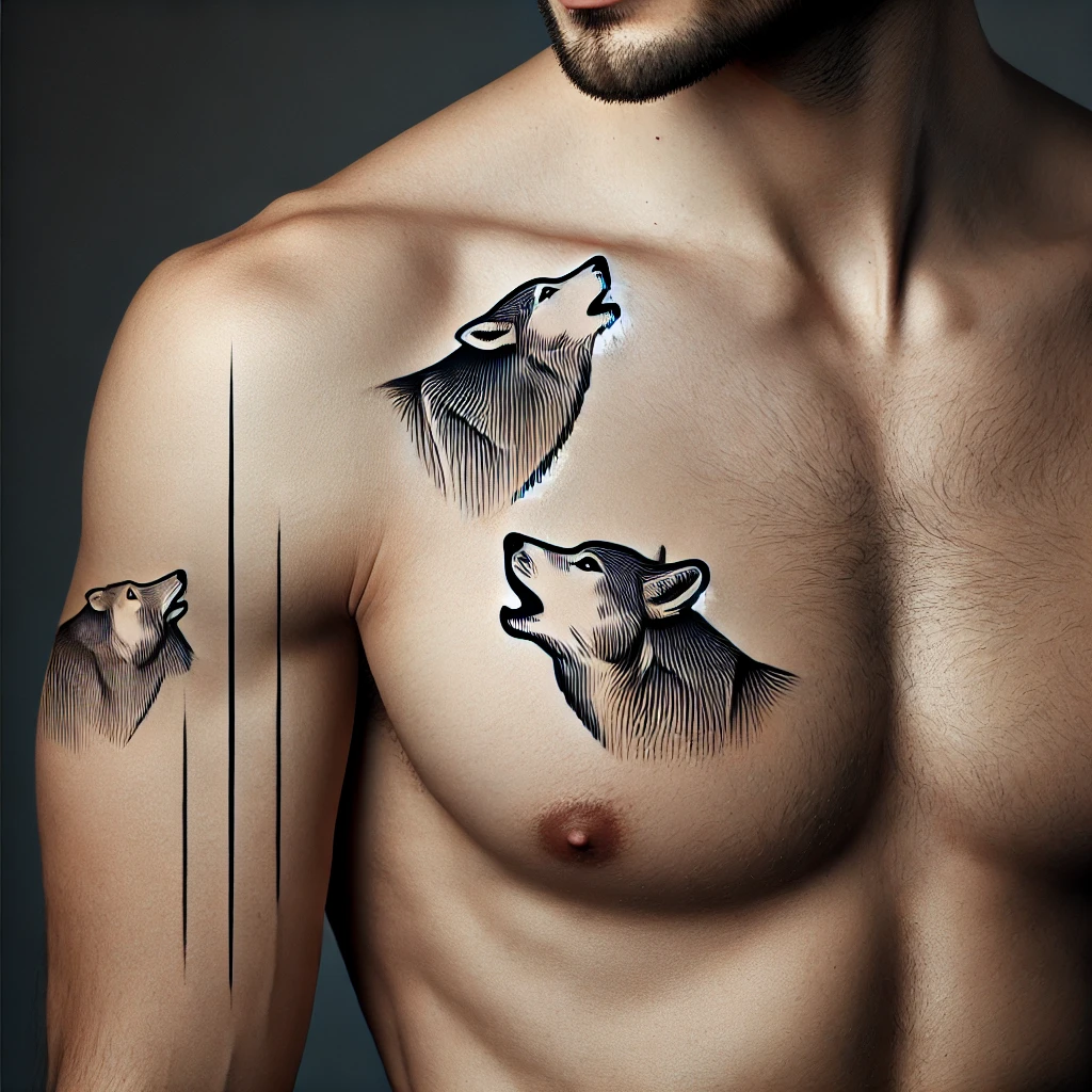Small Wolf Tattoos