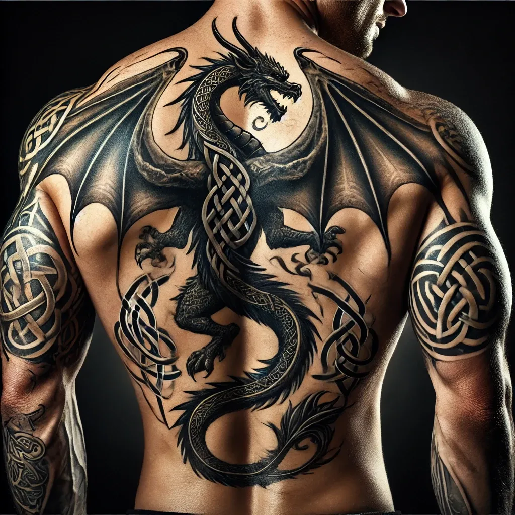 The Celtic Dragon with Wings