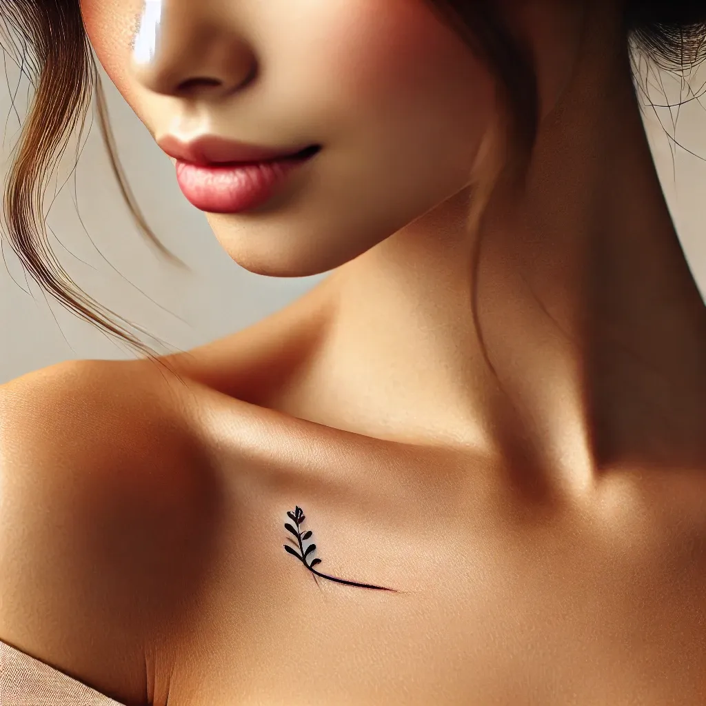 Collarbone Tattoo