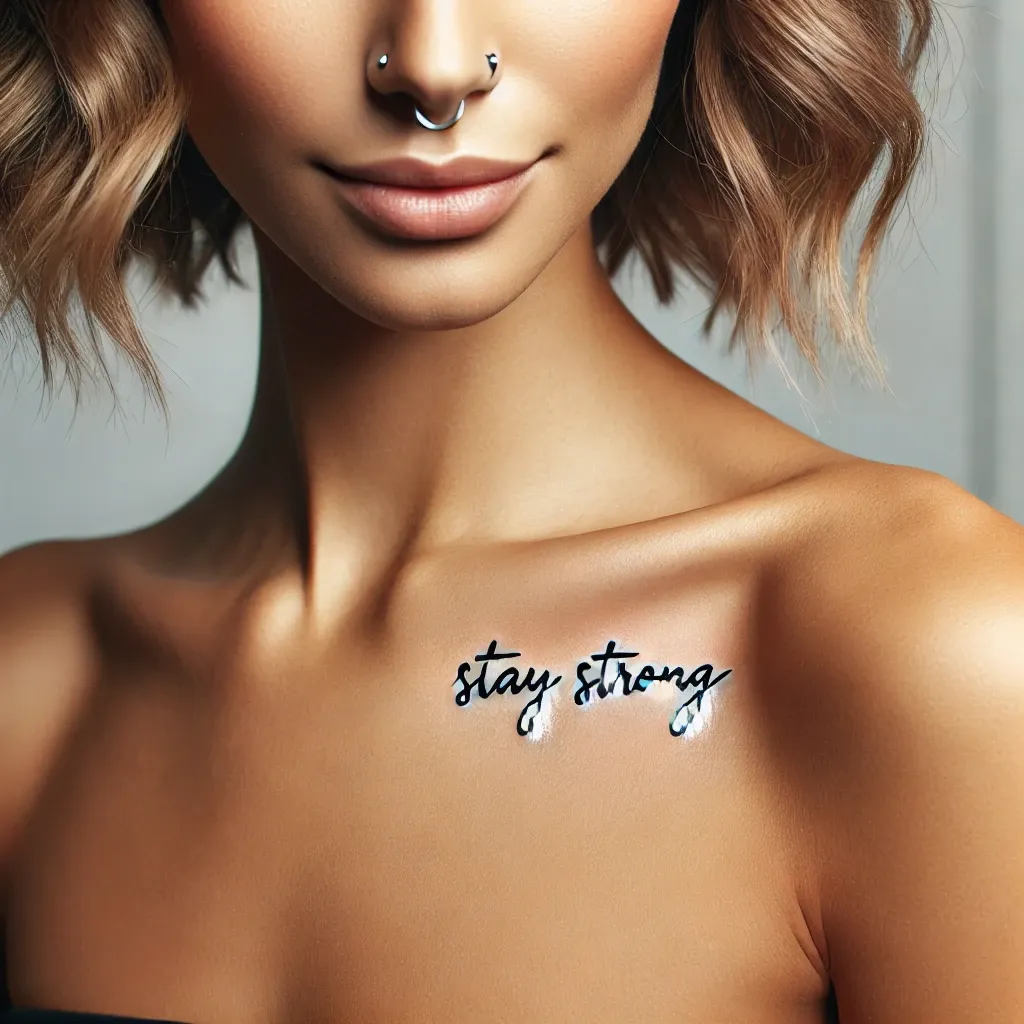 Short, Empowering Phrases Tattoo