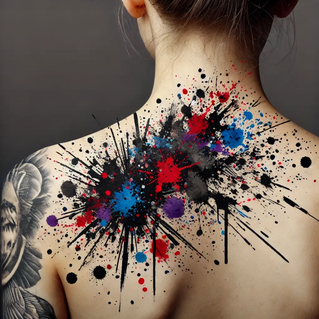Splatter Ink Tattoos