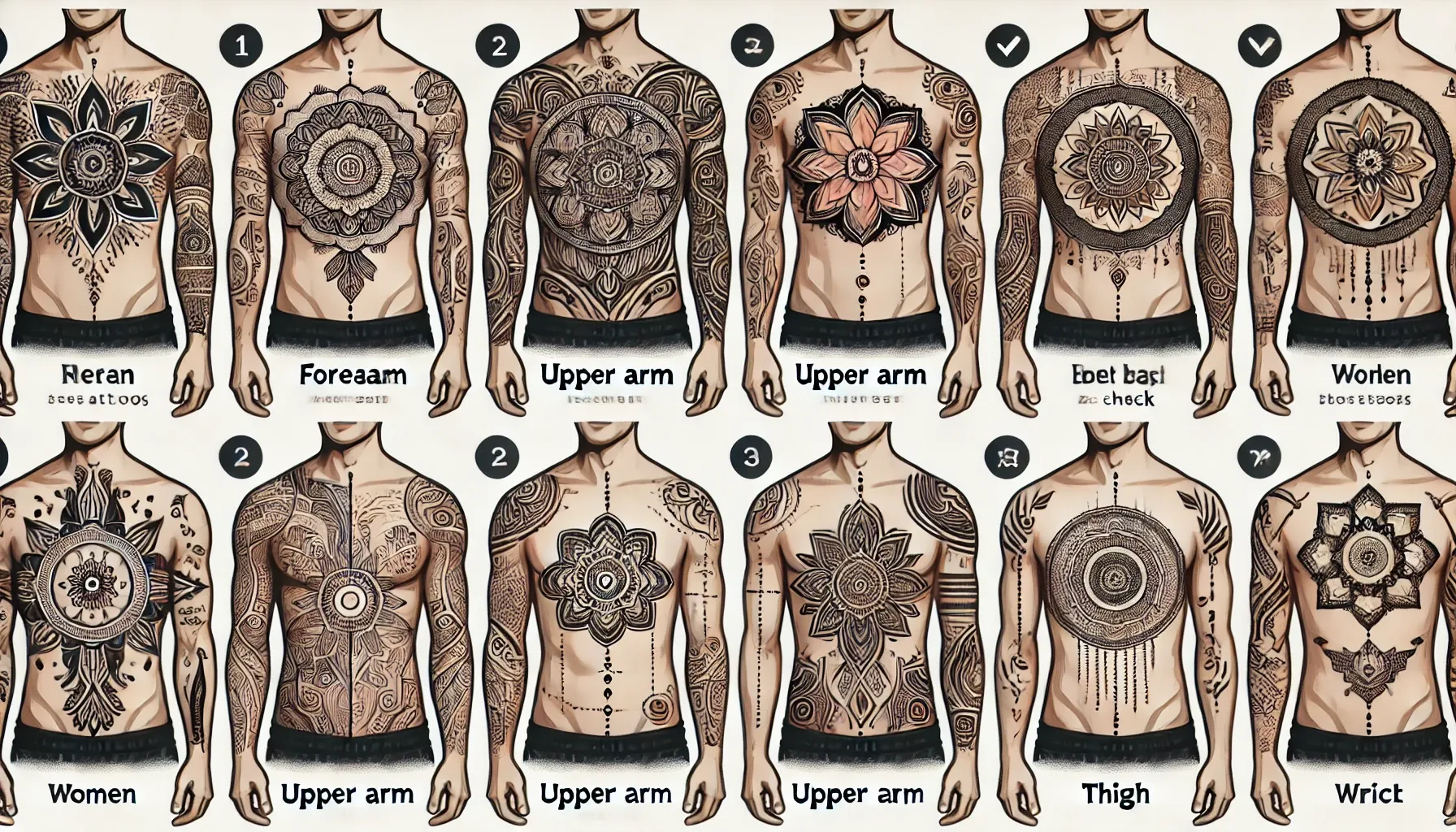 Where to Place Mandala Tattoos