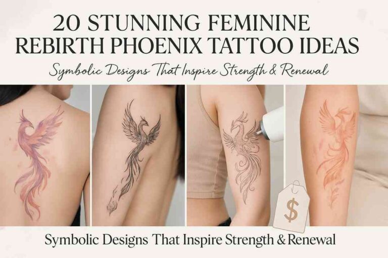feminine rebirth phoenix tattoo