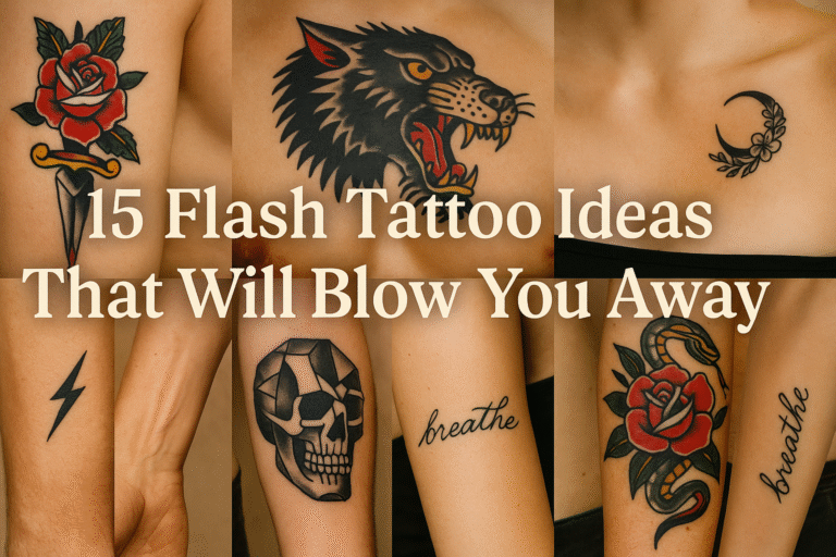15 Flash Tattoo Ideas That Will Blow You Away
