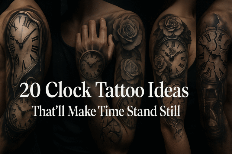 20 Clock Tattoo Ideas That’ll Make Time Stand Still
