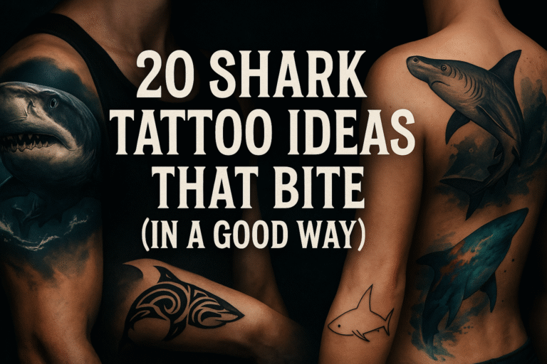 20 Shark Tattoo Ideas That Bite (In a Good Way!)