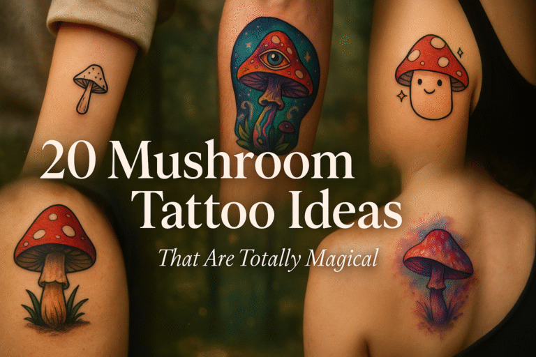 20 Mushroom Tattoo Ideas That Are Totally Magical (and Meaningful!)