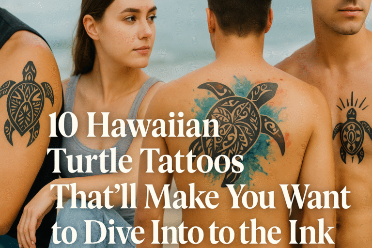 10 Hawaiian Turtle Tattoos That’ll Make You Want to Dive Into the Ink