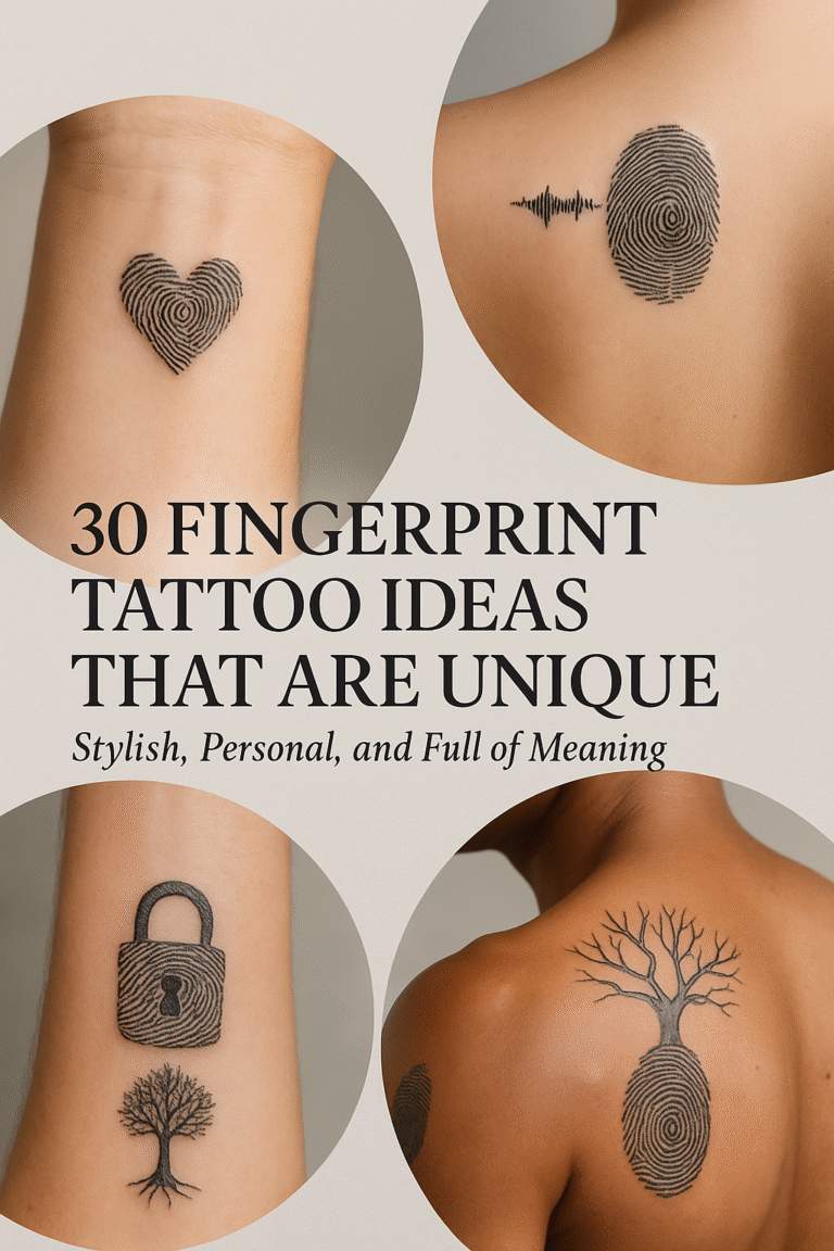 30 Fingerprint Tattoo Ideas That Are Unique, Meaningful, and Totally You