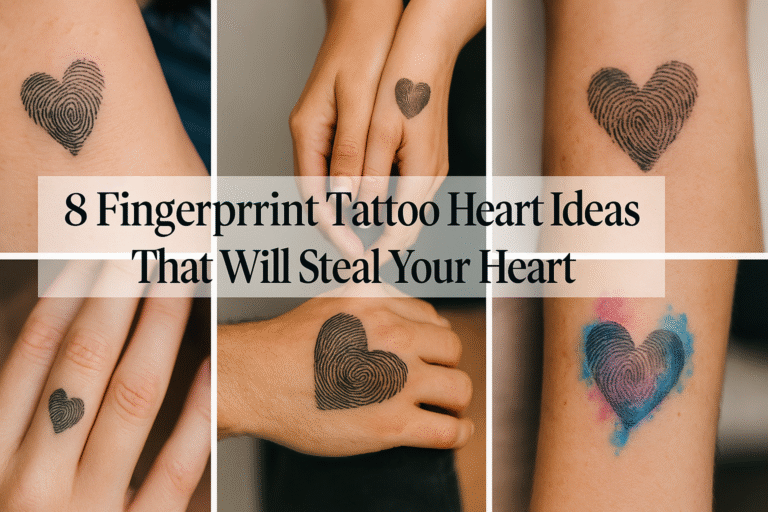 8 Fingerprint Tattoo Heart Ideas That Will Steal Your Heart (Literally)