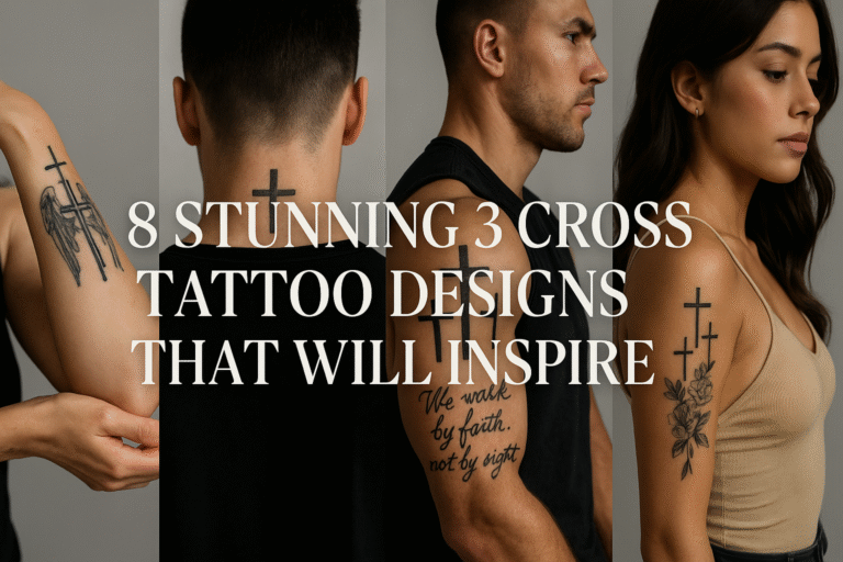 8 Stunning 3 Cross Tattoo Designs That Will Inspire Your Next Ink