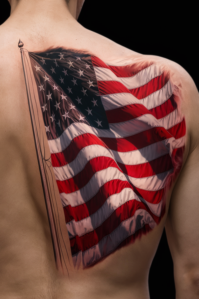 20 American Flag Tattoos That Will Make You Proud to Ink the Stars and ...