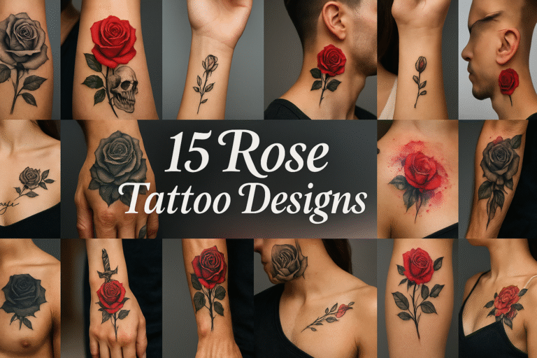 15 Rose Tattoo Designs That Will Make You Want Ink Right Now