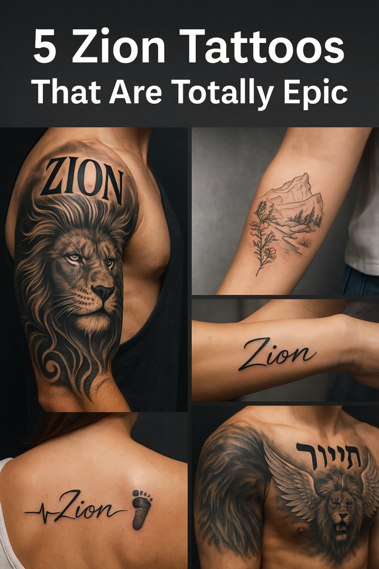 5 Zion Tattoos That Are Totally Epic (And Meaningful AF!)