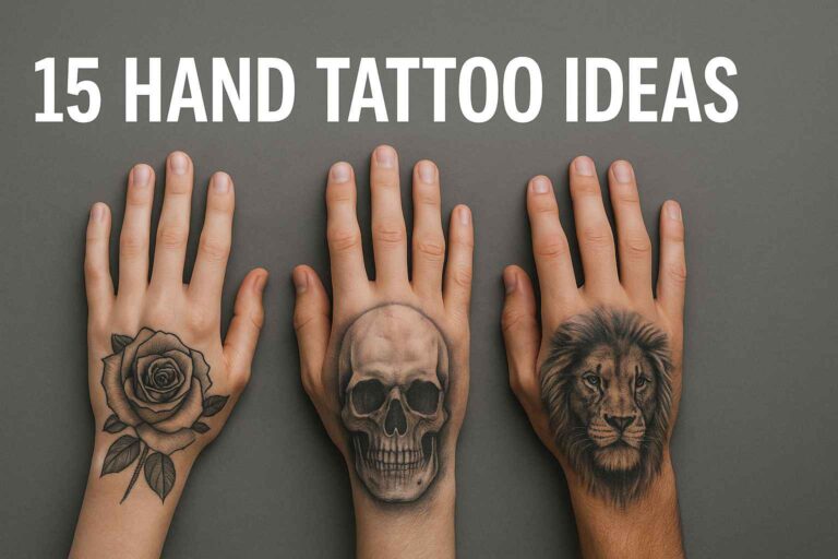 15 Hand Tattoo Ideas: Bold Designs to Inspire Your Next Ink