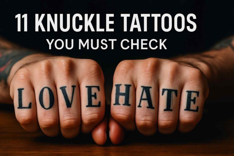11 Knuckle Tattoos: Bold Ideas to Wear Your Story on Your Hands