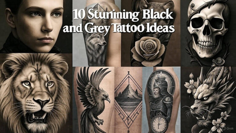 10 Stunning Black and Grey Tattoo Ideas You’ll Wish You Got Sooner