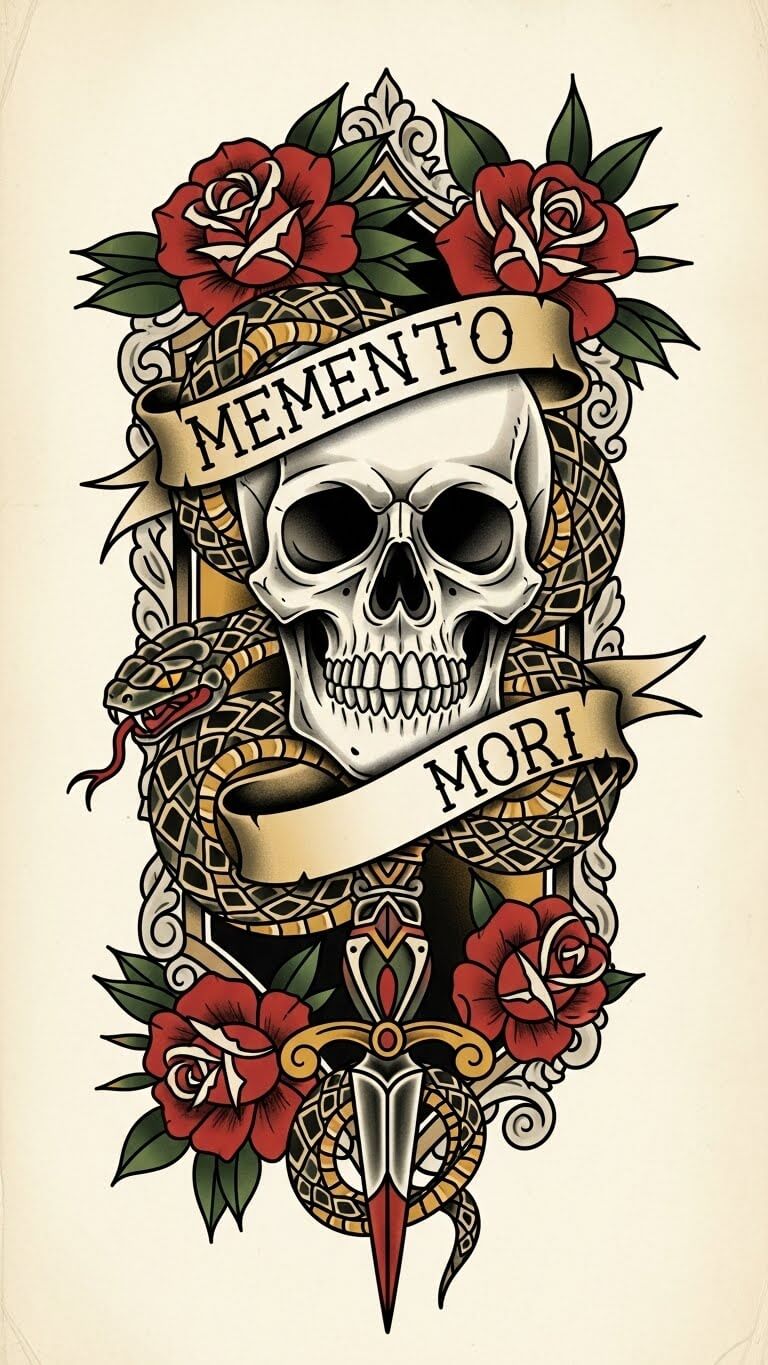 7 Memento Mori Tattoo Ideas That Turn Life’s Toughest Truth Into Art