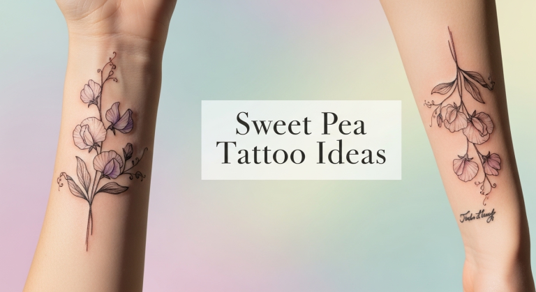 7 Sweet Pea Tattoo Ideas (And Why This Delicate Flower Deserves Your Skin)